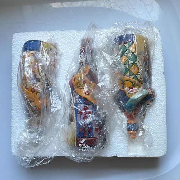 Vtg 2003 Jim Shore Let Every Heart Prepare Him Room Wisemen Three Figurines - Picture 6 of 8